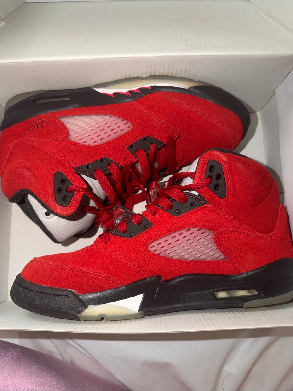 AIR JORDAN 5 RETRO SIZE 6Y (GS) RAGING BULLS